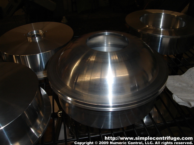 This is the dome lid installed on the base rotor. Still need to install the bolts and captive nuts.