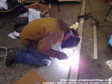 Mike didn't know I took his picture while welding.