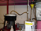 This is the complete setup showing the heater and the centrifuge.