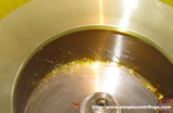This is a great photo that shows how violent the entrance of oil can be into the bowl.