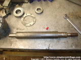 This is the bare motor shaft. Now I can take all the required measurements.