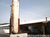 This shows the containment for the vertical tank. This containment is raised to give the oil a constant head pressure. All the containment are a monolithic pour.